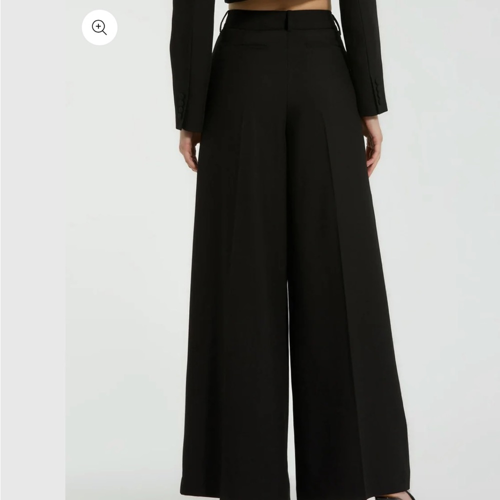 Mac Duggal: The MACkenzie Wide Leg Trouser Black